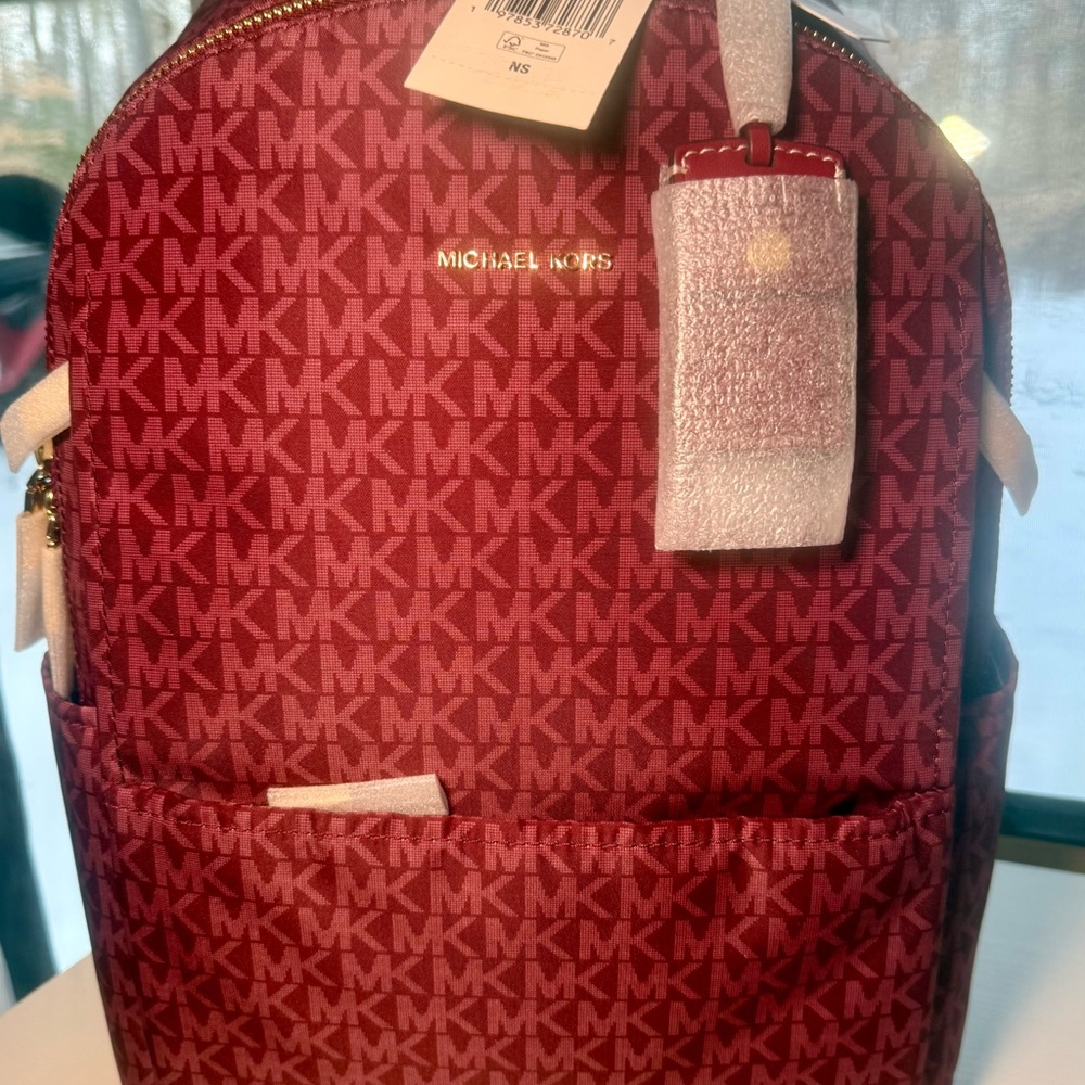 Michael Kors “Sable” Signature Backpack - Picture 7 of 11